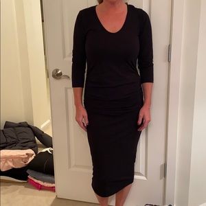 Michael Stars black sinch waist dress